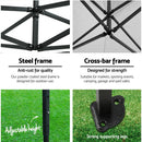 Instahut Gazebo 3x4.5 Pop Up Marquee Folding Wedding Tent Gazebos Camping Outdoor Shade Canopy Navy - RnR Galore