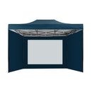 Instahut Gazebo 3x4.5 Pop Up Marquee Folding Wedding Tent Gazebos Camping Outdoor Shade Canopy Navy - RnR Galore