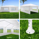 Instahut Gazebo 3x6m Marquee Wedding Party Tent Outdoor Camping Side Wall Canopy 6 Panel White - RnR Galore
