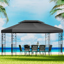 Instahut Gazebo 4x3m Marquee Outdoor Wedding Party Event Tent Home Iron Art Shade Grey - RnR Galore