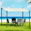 Instahut Gazebo Marquee 3m Outdoor Event Wedding Tent Camping Party Shade Iron Art Canopy Beige - RnR Galore