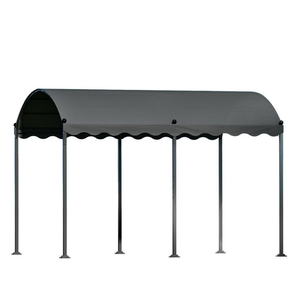 Instahut Gazebo Marquee 4x3m Outdoor Event Wedding Tent Camping Party Shade Iron Art Canopy Grey - RnR Galore