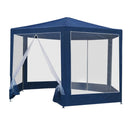 Instahut Gazebo?2x2m Marquee Wedding Party Tent Outdoor Camping Mesh Wall Canopy Shade Gazebos Navy - RnR Galore