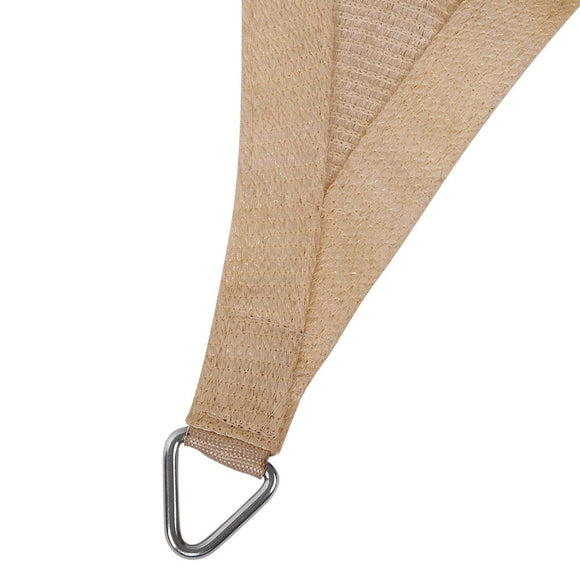 Instahut Shade Sail 3x6m Rectangle 185GSM 95% Sand Shade Cloth - RnR Galore