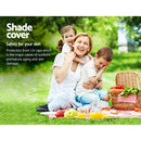 Instahut Shade Sail 3x6m Rectangle 185GSM 95% Sand Shade Cloth - RnR Galore