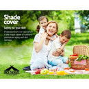 Instahut Shade Sail 6x6x6m Triangle 280GSM 98% Grey Shade Cloth - RnR Galore