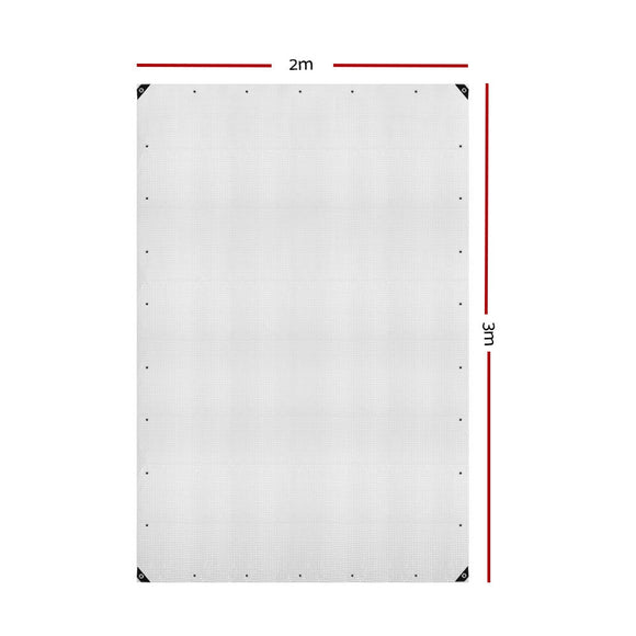Instahut Tarp Tarpaulin 2x3m Canvas Camping Heavy Duty Sun Cover - RnR Galore