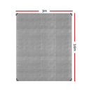 Instahut Tarp Tarpaulin 3x3.6m Canvas Camping Heavy Duty Sun Cover - RnR Galore