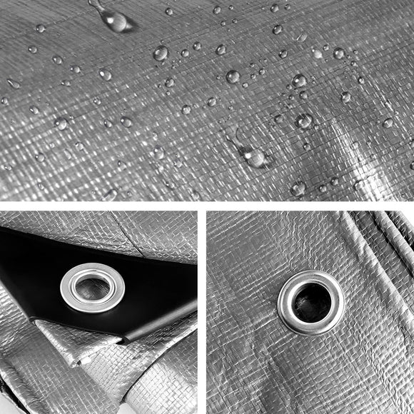 Instahut Tarp Tarpaulin 3x4.5m Canvas Camping Heavy Duty Sun Cover - RnR Galore