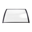 Instahut Window Door Awning 1mx1.5m Transparent Hollow Sheet Plastic Frame - RnR Galore