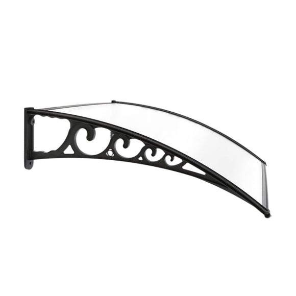 Instahut Window Door Awning 1mx1.5m Transparent Hollow Sheet Plastic Frame - RnR Galore