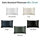 Invitation Satin Standard Pillowcase Nior Black - RnR Galore