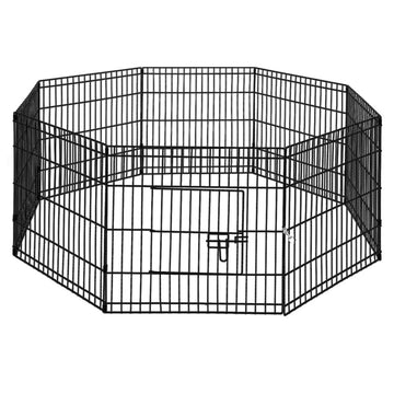 i.Pet 2x24" 8 Panel Dog Playpen Pet Fence Exercise Cage Enclosure Play Pen - RnR Galore
