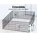 i.Pet 2x30" 8 Panel Dog Playpen Pet Fence Exercise Cage Enclosure Play Pen - RnR Galore
