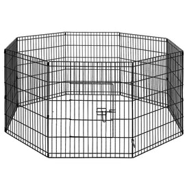 i.Pet 2x30" 8 Panel Dog Playpen Pet Fence Exercise Cage Enclosure Play Pen - RnR Galore