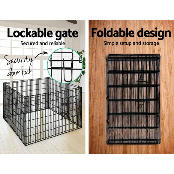i.Pet 2x36" 8 Panel Dog Playpen Pet Fence Exercise Cage Enclosure Play Pen - RnR Galore