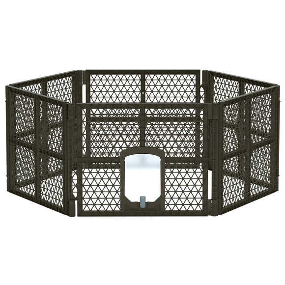 i.Pet Dog Playpen Enclosure 6 Panel Pet Fence Plastic Play Pen - RnR Galore