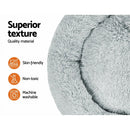 i.Pet Pet Bed Dog Cat 110cm Calming Extra Large Soft Plush Light Grey - RnR Galore