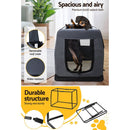 i.Pet Pet Carrier Soft Crate Dog Cat Travel 60x42CM Portable Foldable Car M - RnR Galore