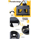 i.Pet Pet Carrier Soft Crate Dog Cat Travel 60x42CM Portable Foldable Car M - RnR Galore