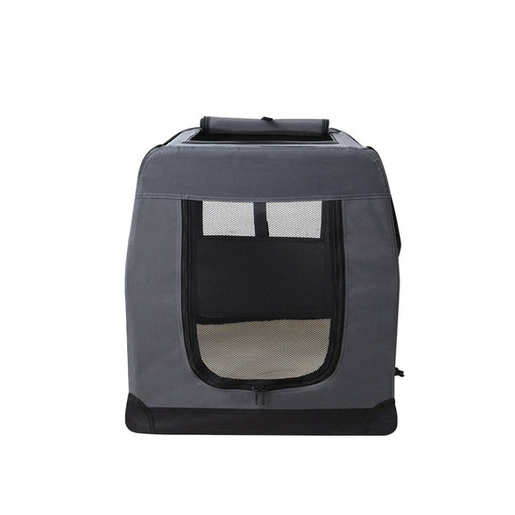 i.Pet Pet Carrier Soft Crate Dog Cat Travel 60x42CM Portable Foldable Car M - RnR Galore