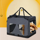 i.Pet Pet Carrier Soft Crate Dog Cat Travel 60x42CM Portable Foldable Car M - RnR Galore