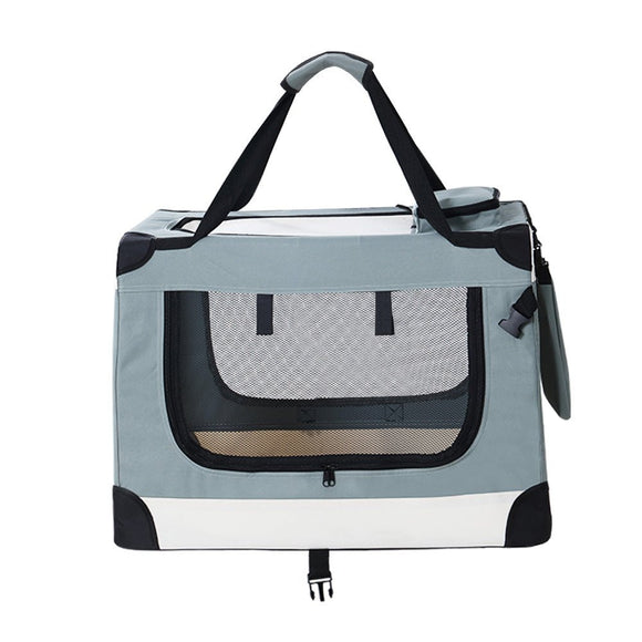 i.Pet Pet Carrier Soft Crate Dog Cat Travel 70x52CM Portable Foldable Car Large - RnR Galore
