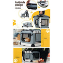 i.Pet Pet Carrier Soft Crate Dog Cat Travel 90x61CM Portable Foldable Car 2XL - RnR Galore
