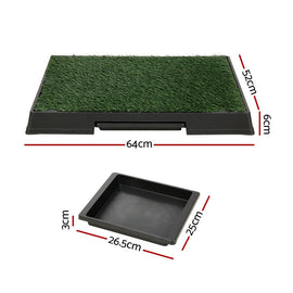 i.Pet Pet Training Pad Dog Potty Toilet Large Portable With Tray Grass 2 Mats - RnR Galore