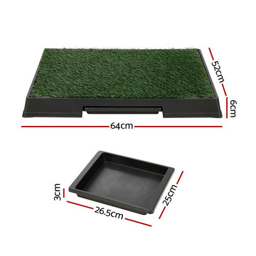 i.Pet Pet Training Pad Dog Potty Toilet Large Portable With Tray Grass 2 Mats - RnR Galore