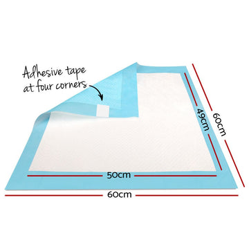 i.Pet Pet Training Pads 400pcs 60x60cm Puppy Dog Toilet Pee Indoor Super Absorbent Blue - RnR Galore
