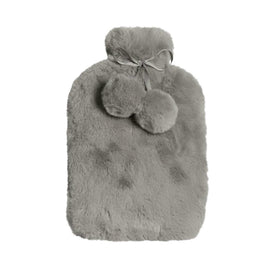 J.Elliot Home Amara Hot Water Bottle with Super Plush Faux Fur Cover Grey - RnR Galore
