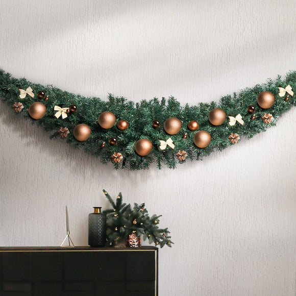 Jingle Jollys 1.8m Christmas Garland Xmas Decorations Green Wedding Party - RnR Galore