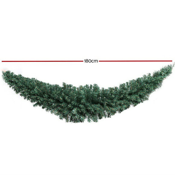 Jingle Jollys 1.8m Christmas Garland Xmas Decorations Green Wedding Party - RnR Galore
