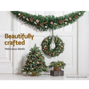 Jingle Jollys 1.8m Christmas Garland Xmas Decorations Green Wedding Party - RnR Galore