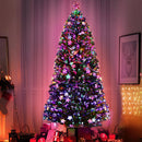 Jingle Jollys 2.4m Christmas Tree Optic Fibre LED Xmas tree Multi Colour - RnR Galore
