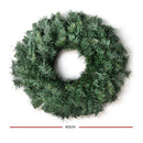 Jingle Jollys 60cm Christmas Wreath Garland Xmas Decorations Wedding Party - RnR Galore