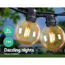 Jingle Jollys 77m LED Festoon Lights Sting Lighting Kits Wedding Outdoor Party - RnR Galore
