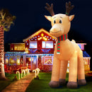 Jingle Jollys Christmas Inflatable Reindeer 5M Illuminated Decorations - RnR Galore