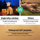 Jingle Jollys Christmas Inflatable Reindeer 5M Illuminated Decorations - RnR Galore