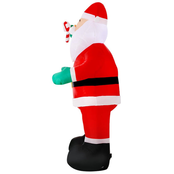 Jingle Jollys Christmas Inflatable Santa 3M Illuminated Decorations - RnR Galore