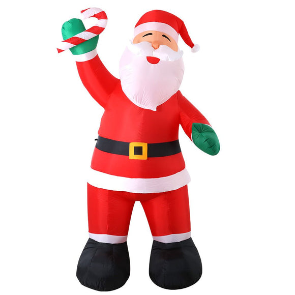 Jingle Jollys Christmas Inflatable Santa 3M Illuminated Decorations - RnR Galore