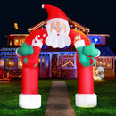 Jingle Jollys Christmas Inflatable Santa Archway 2.3M Outdoor Decorations Lights - RnR Galore
