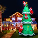 Jingle Jollys Christmas Inflatable Santa Tree 5M Illuminated Decorations - RnR Galore