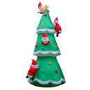 Jingle Jollys Christmas Inflatable Santa Tree 5M Illuminated Decorations - RnR Galore