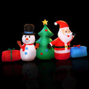 Jingle Jollys Christmas Inflatable Tree Snowman 2.7M Illuminated Decorations - RnR Galore