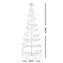 Jingle Jollys Christmas Tree 1.8M 6FT LED Xmas Decoration Cold White Lights - RnR Galore