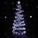 Jingle Jollys Christmas Tree 1.8M 6FT LED Xmas Decoration Cold White Lights - RnR Galore