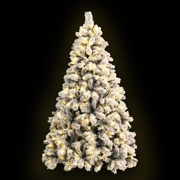 Jingle Jollys Christmas Tree 1.8M Xmas Tree with 350 LED Lights Snowy Tips - RnR Galore