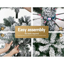 Jingle Jollys Christmas Tree 1.8M Xmas Trees Decorations Snowy 758 Tips - RnR Galore